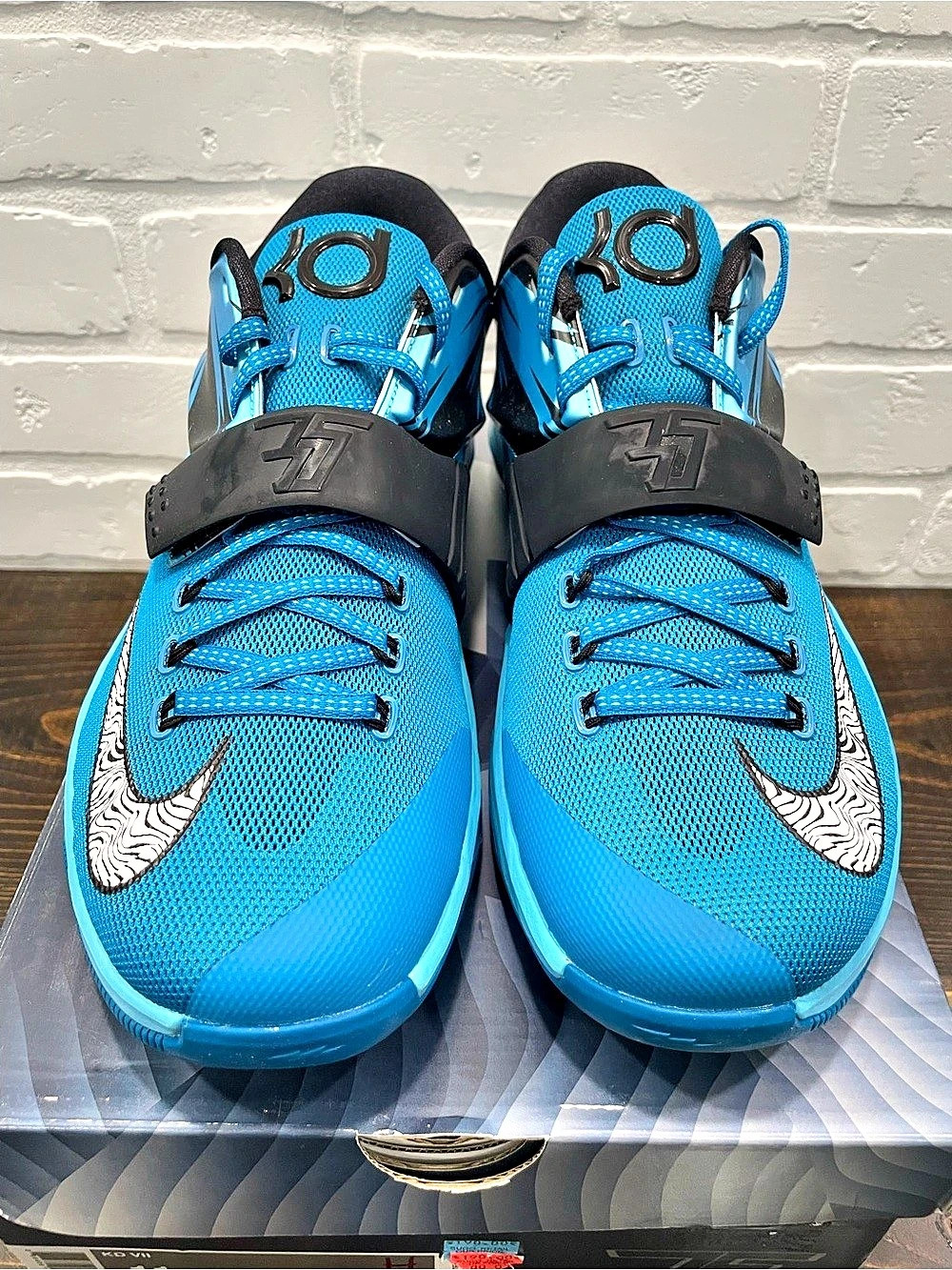 Nike KD VII Men's Athletic Shoes Blue UK 10 Like New